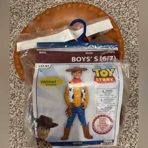 Disney Toy Story Woody Costume with Brown Hat and Blue Pants